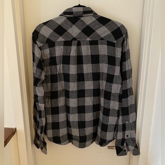 Rails Men’s Lennox Shirt in Charcoal/Black Check - Picture 2 of 3